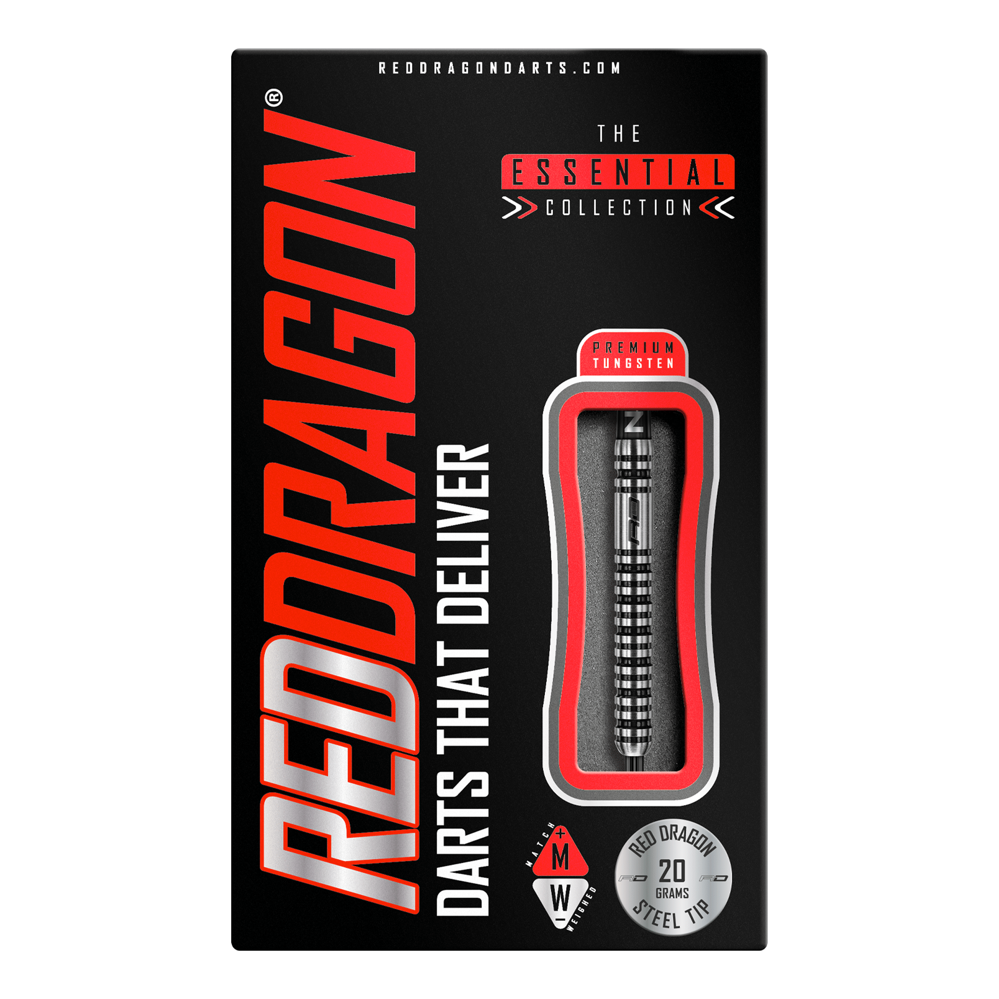 Red Dragon Dragonfly 3 Steel Tip Darts - 95% Tungsten - 20 Grams Darts