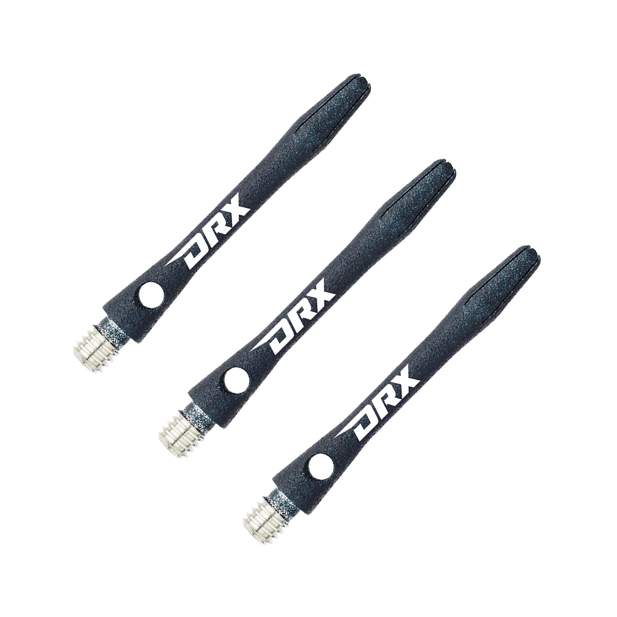 Red Dragon DRX Short (36mm) Coated Aluminium Dart Shafts Black Shafts