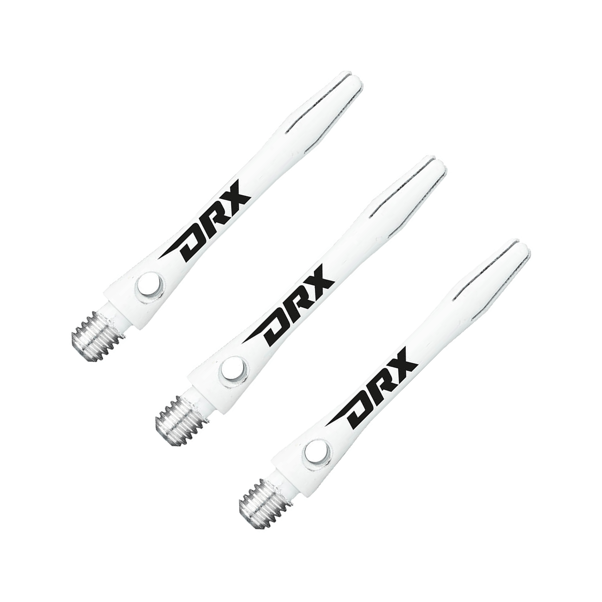 Red Dragon DRX Short (36mm) Coated Aluminium Dart Shafts White Shafts