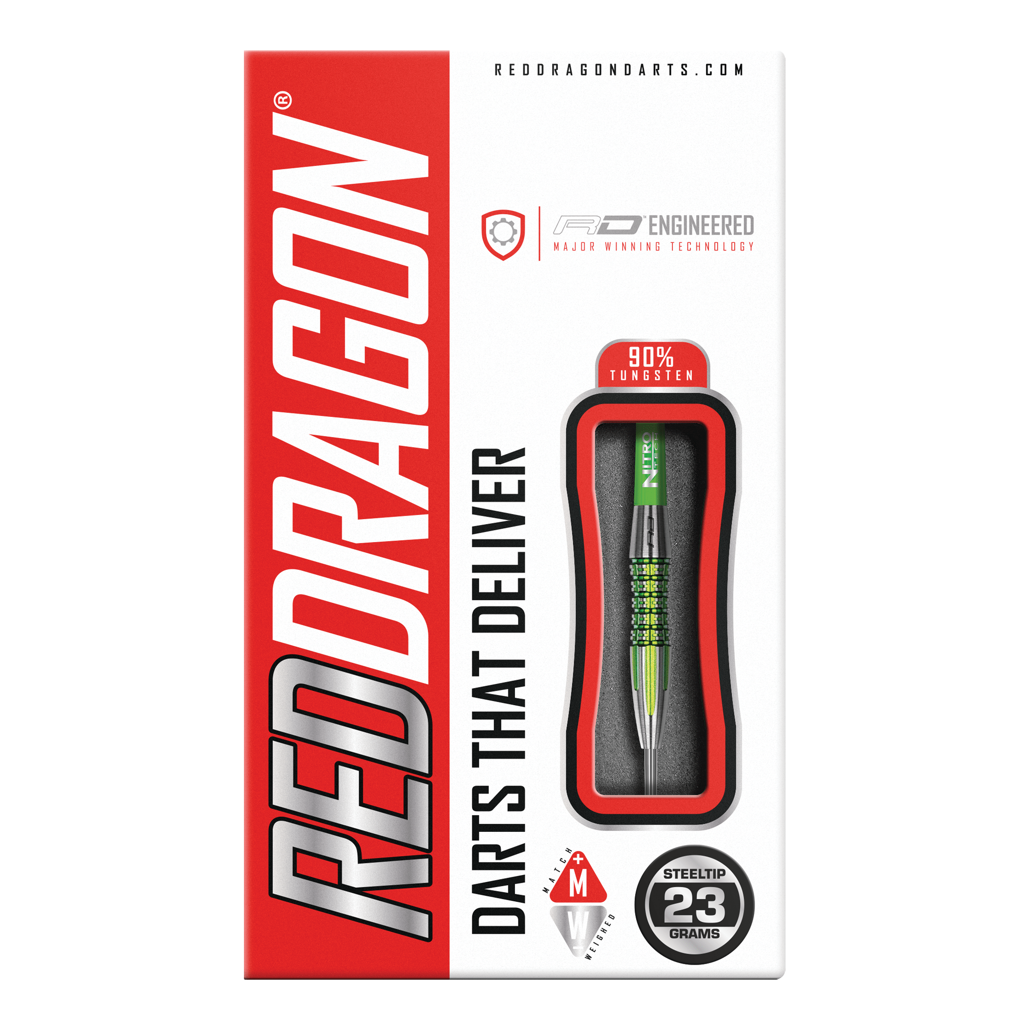 Red Dragon Fusion Plus - 90% Tungsten Steel Tip Darts 25 Grams Darts