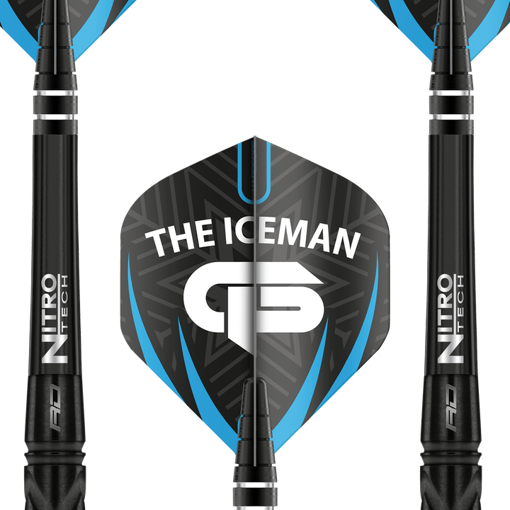 Red Dragon Gerwyn Price Back to Black Steel Tip Darts - 90% Tungsten - 22 Grams Darts