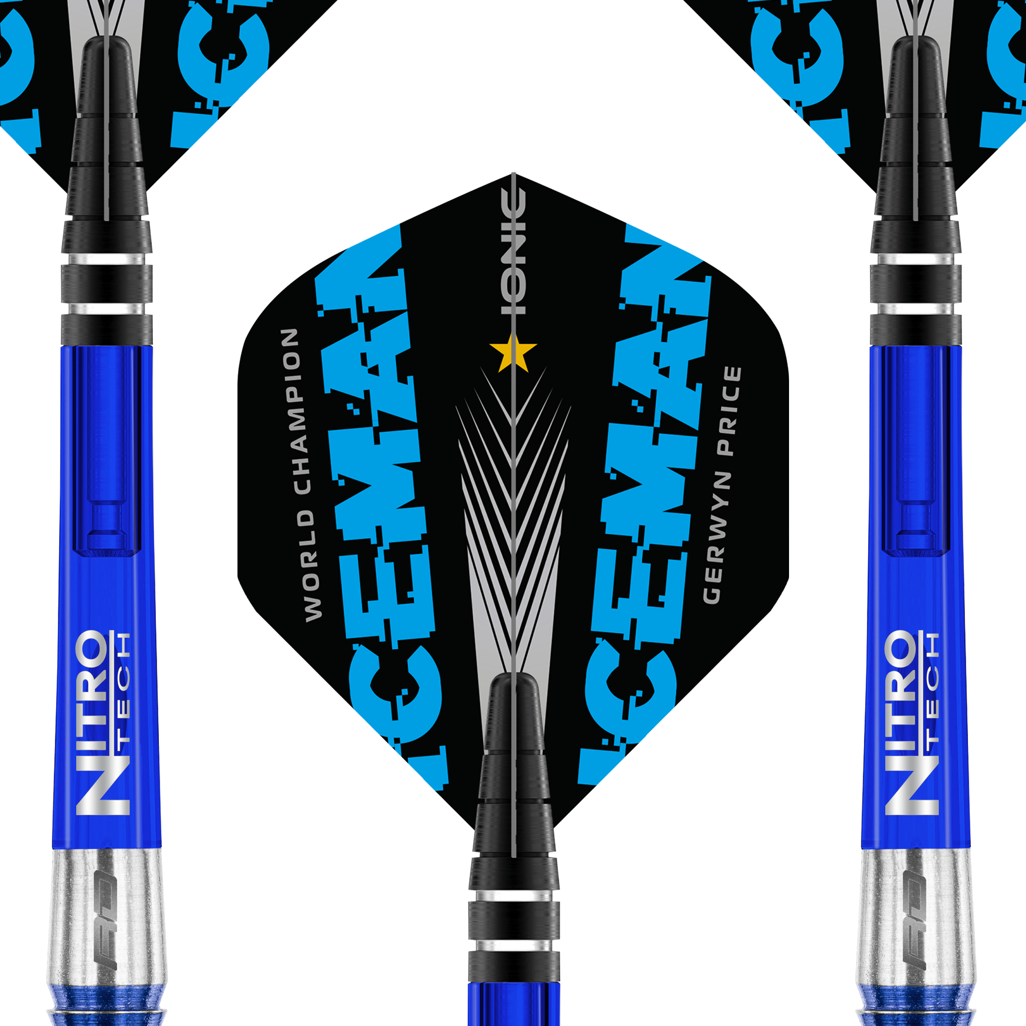 Red Dragon Gerwyn Price Blue Originals - 90% Tungsten Soft Tip Darts Darts