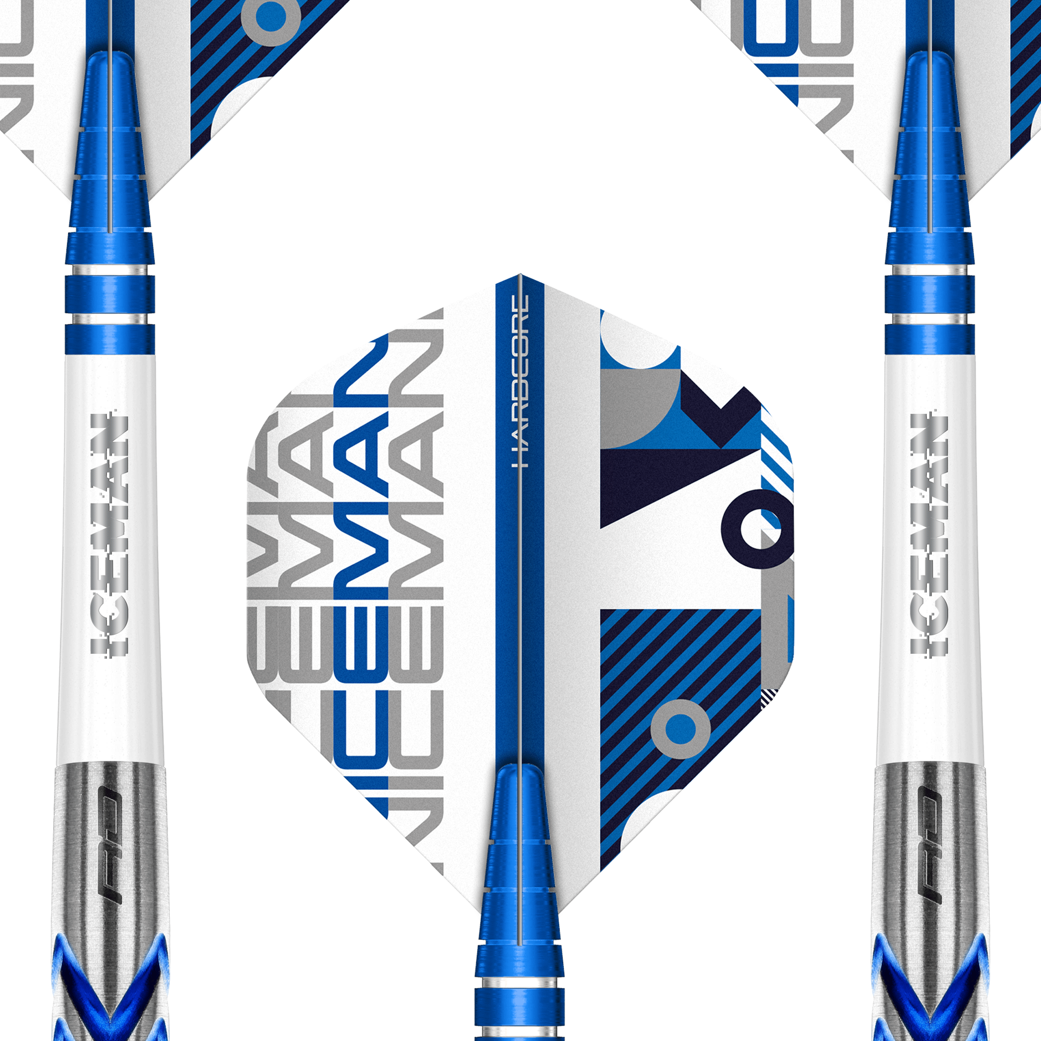 Red Dragon Gerwyn Price Iceman Contour - 90% Tungsten Soft Tip Darts 20 Grams Darts