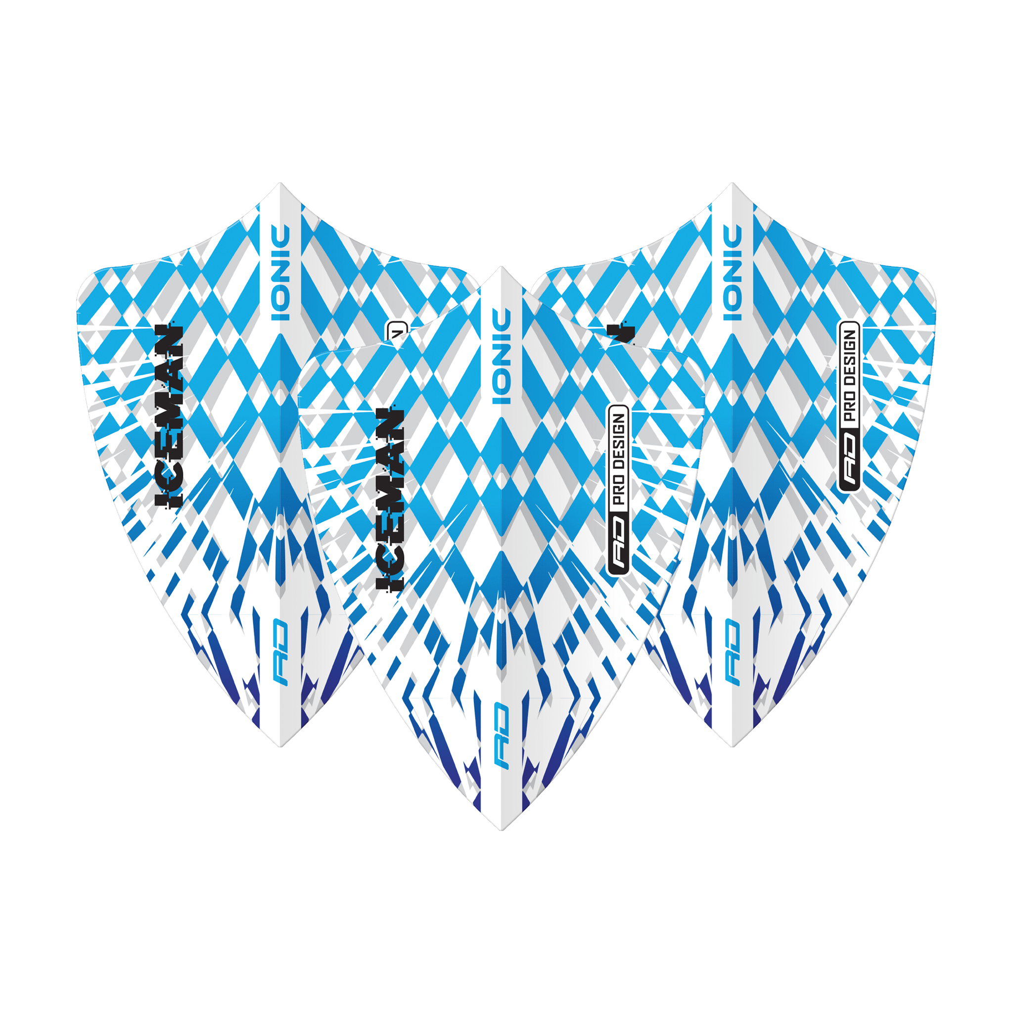 Red Dragon Gerwyn Price Pro Design - Hardcore Ionic Dart Flights Freestyle / White Flights