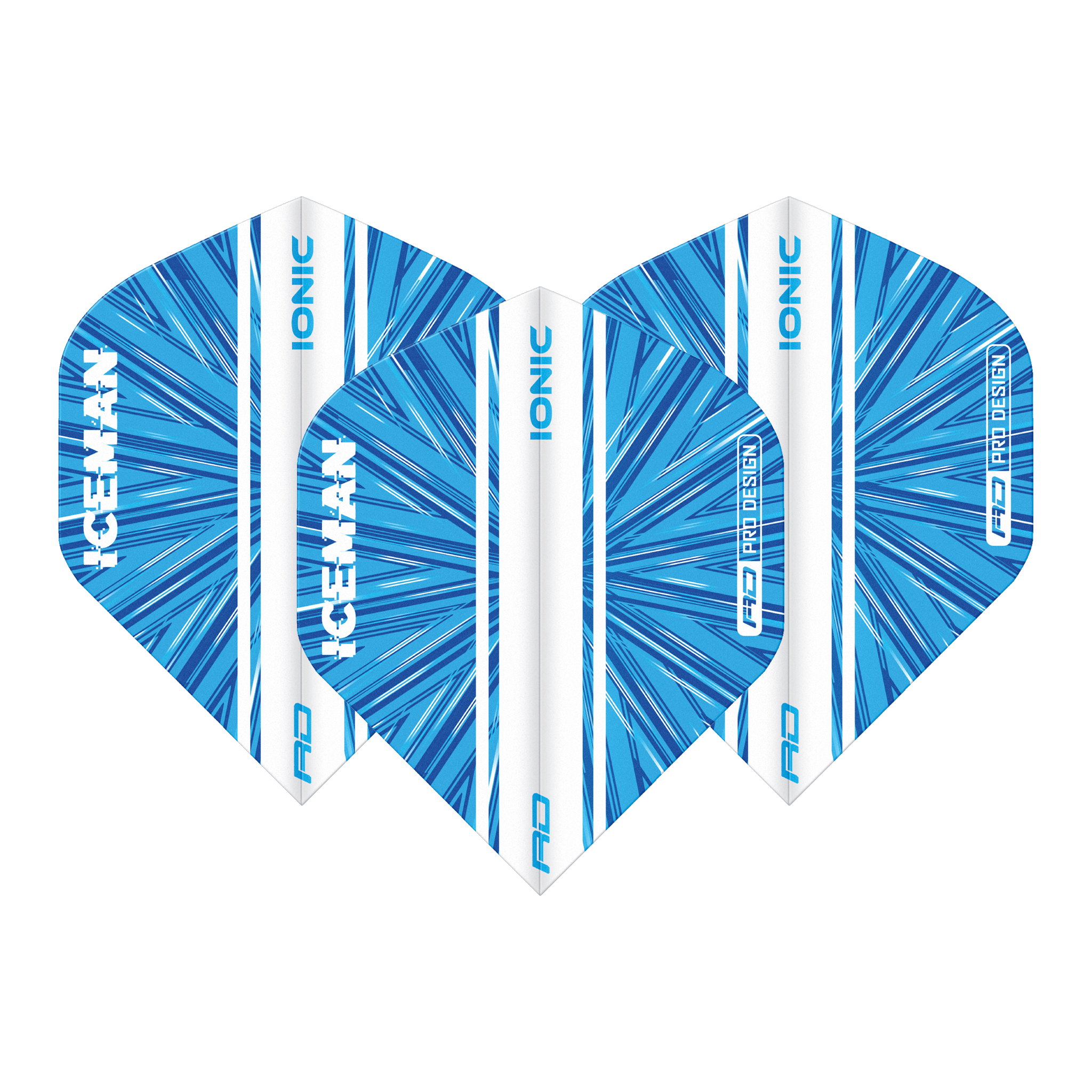 Red Dragon Gerwyn Price Pro Design - Hardcore Ionic Dart Flights Standard / Blue Flights