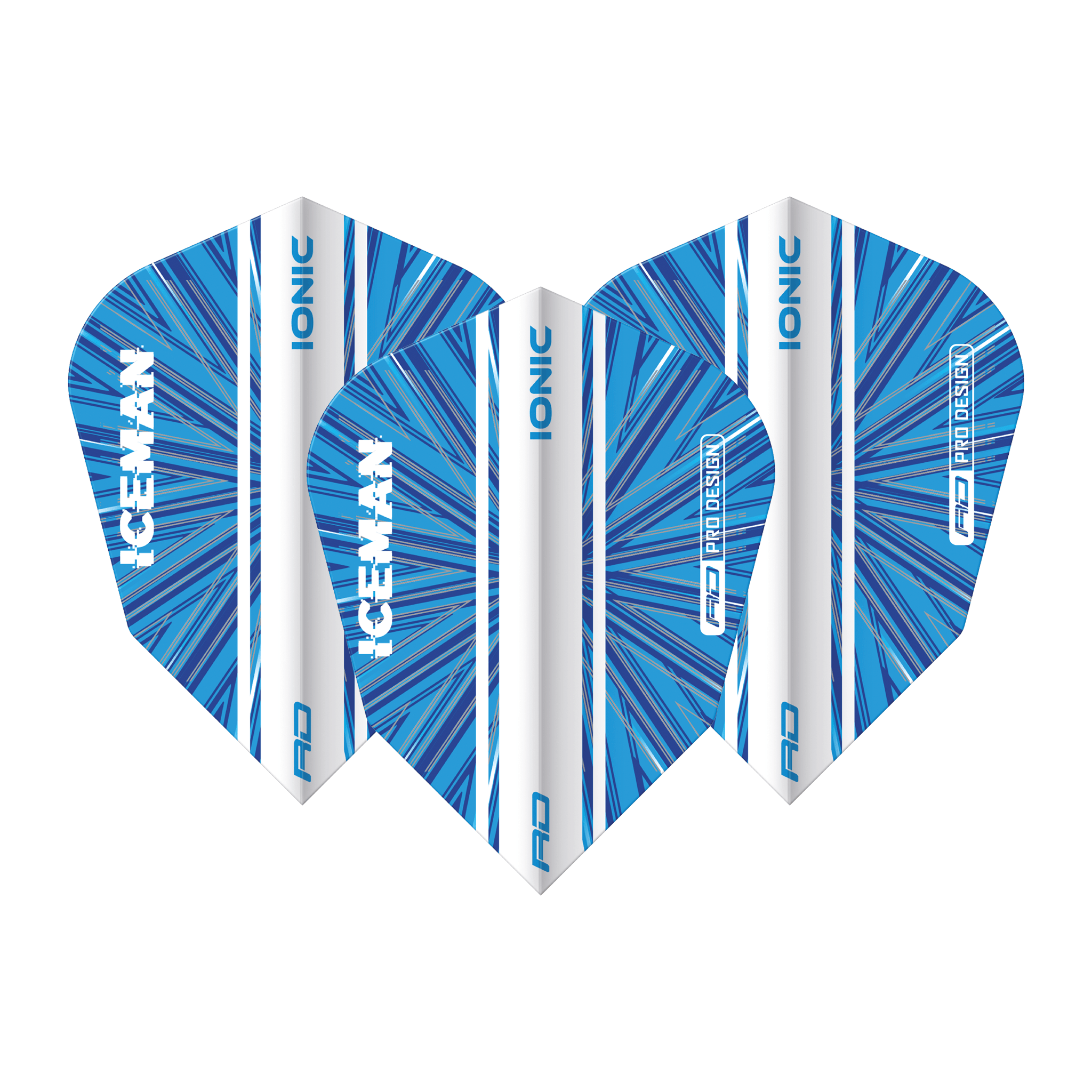 Red Dragon Gerwyn Price Pro Design - Hardcore Ionic Dart Flights V-Standard / Blue Flights