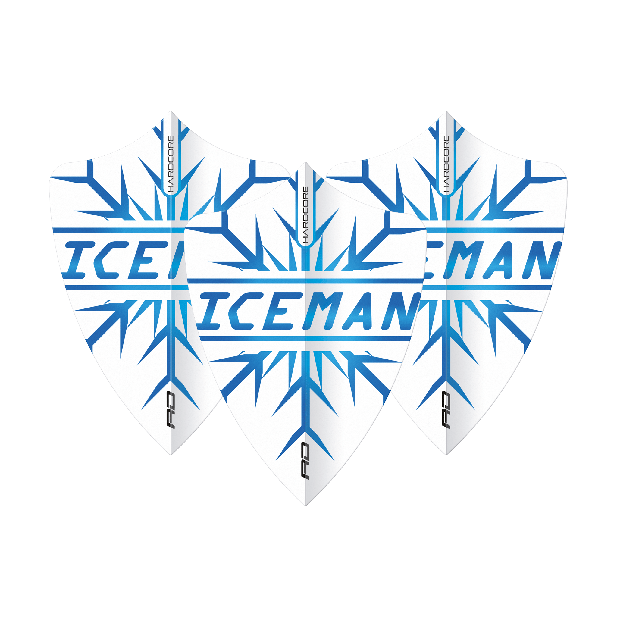 Red Dragon Gerwyn Price Snowflake - Hardcore Dart Flights Freestyle / Blue Flights