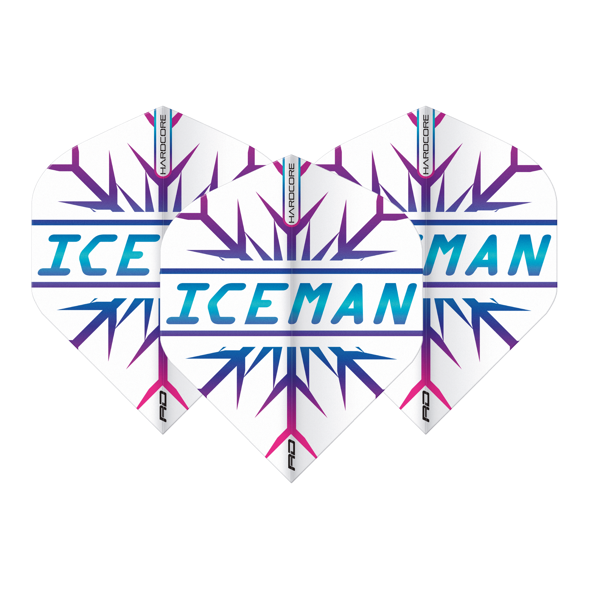 Red Dragon Gerwyn Price Snowflake - Hardcore Dart Flights Standard / Rainbow Flights