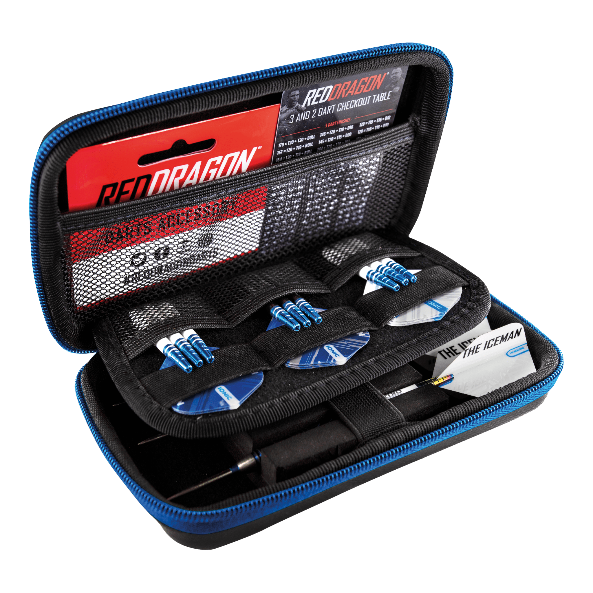 Red Dragon Gerwyn Price Super Tour Darts Case Black / Blue Cases