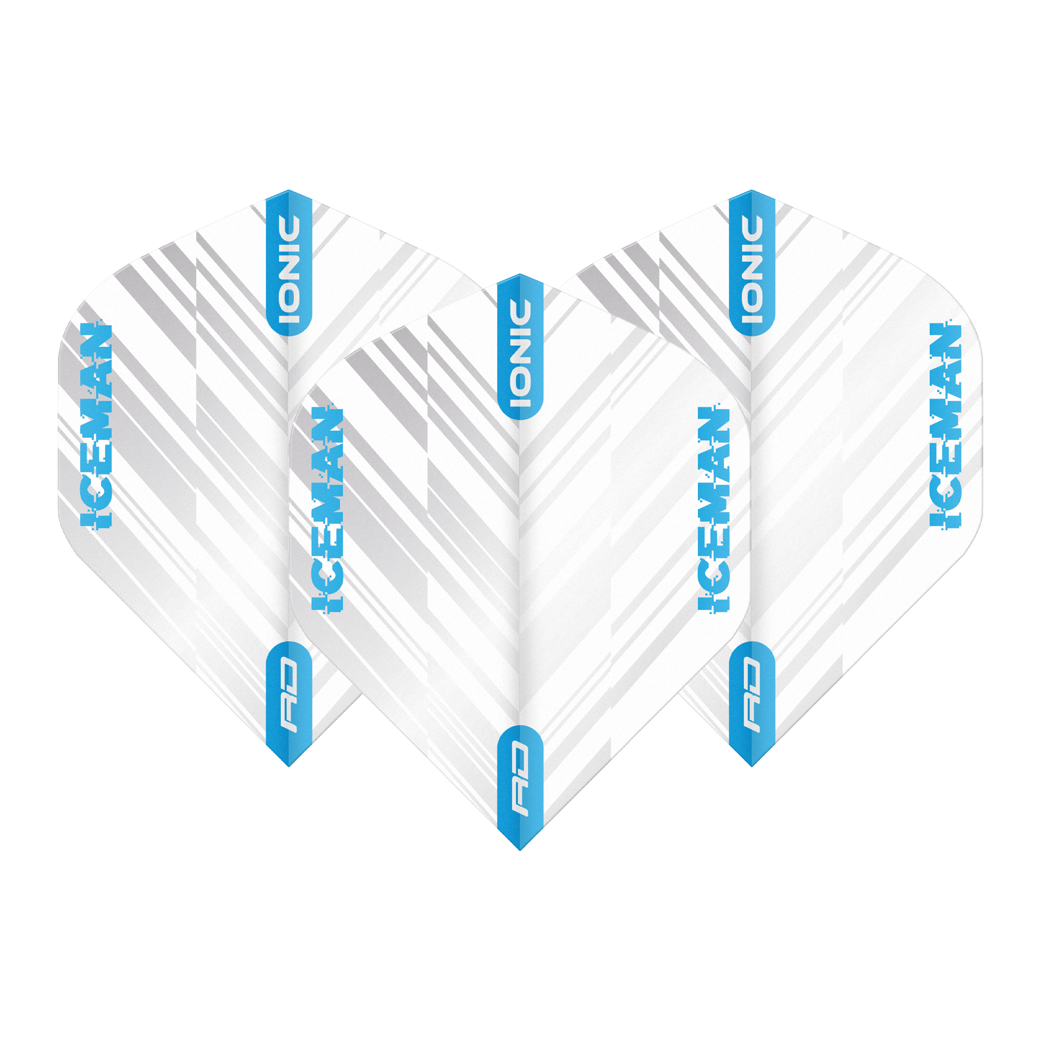 Red Dragon Hardcore Ionic Gerwyn Price Standard Dart Flights White/Blue Flights