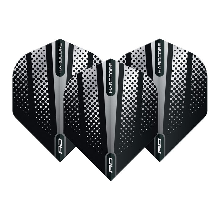 Red Dragon Hardcore Radical Flash Dart Flights Standard / Black Flights