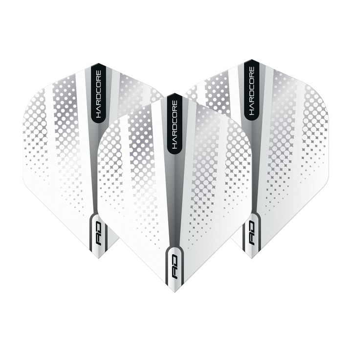 Red Dragon Hardcore Radical Flash Dart Flights Standard / White Flights