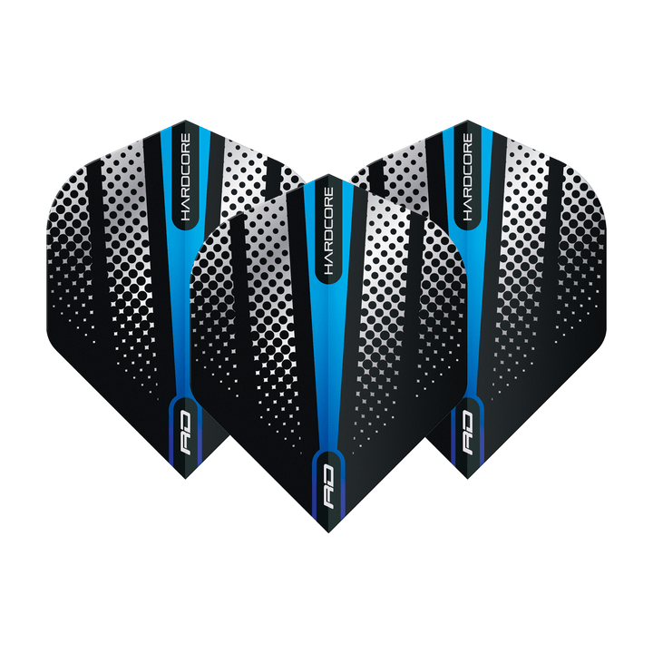 Red Dragon Hardcore Radical Flash Standard Dart Flights Blue Flights