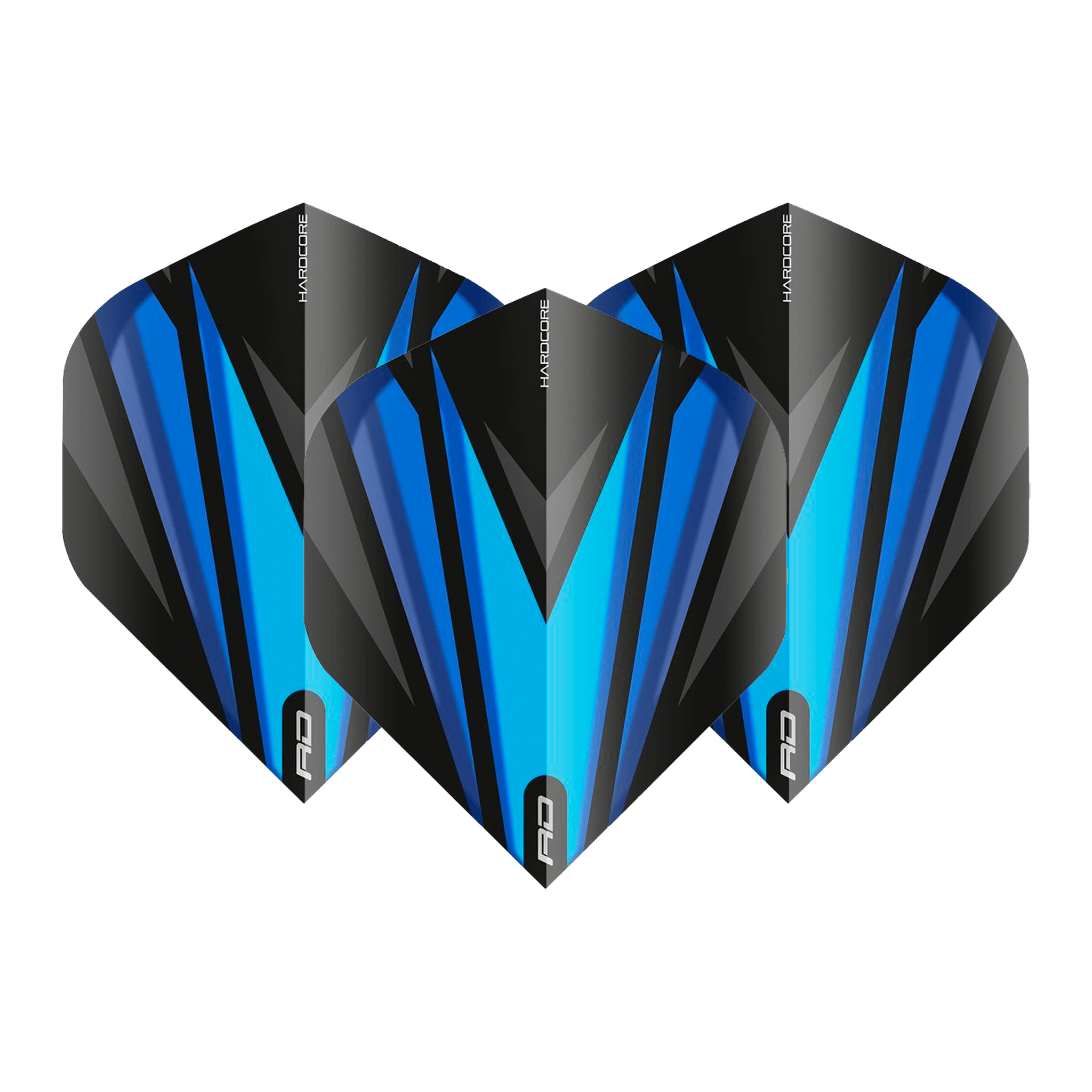 Red Dragon Hardcore Radical Standard Dart Flights Black Blue Flights
