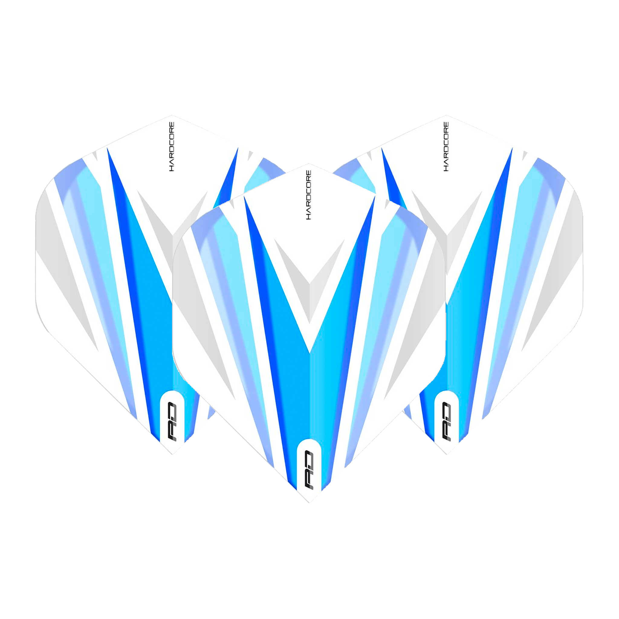 Red Dragon Hardcore Radical Standard Dart Flights White Blue Flights