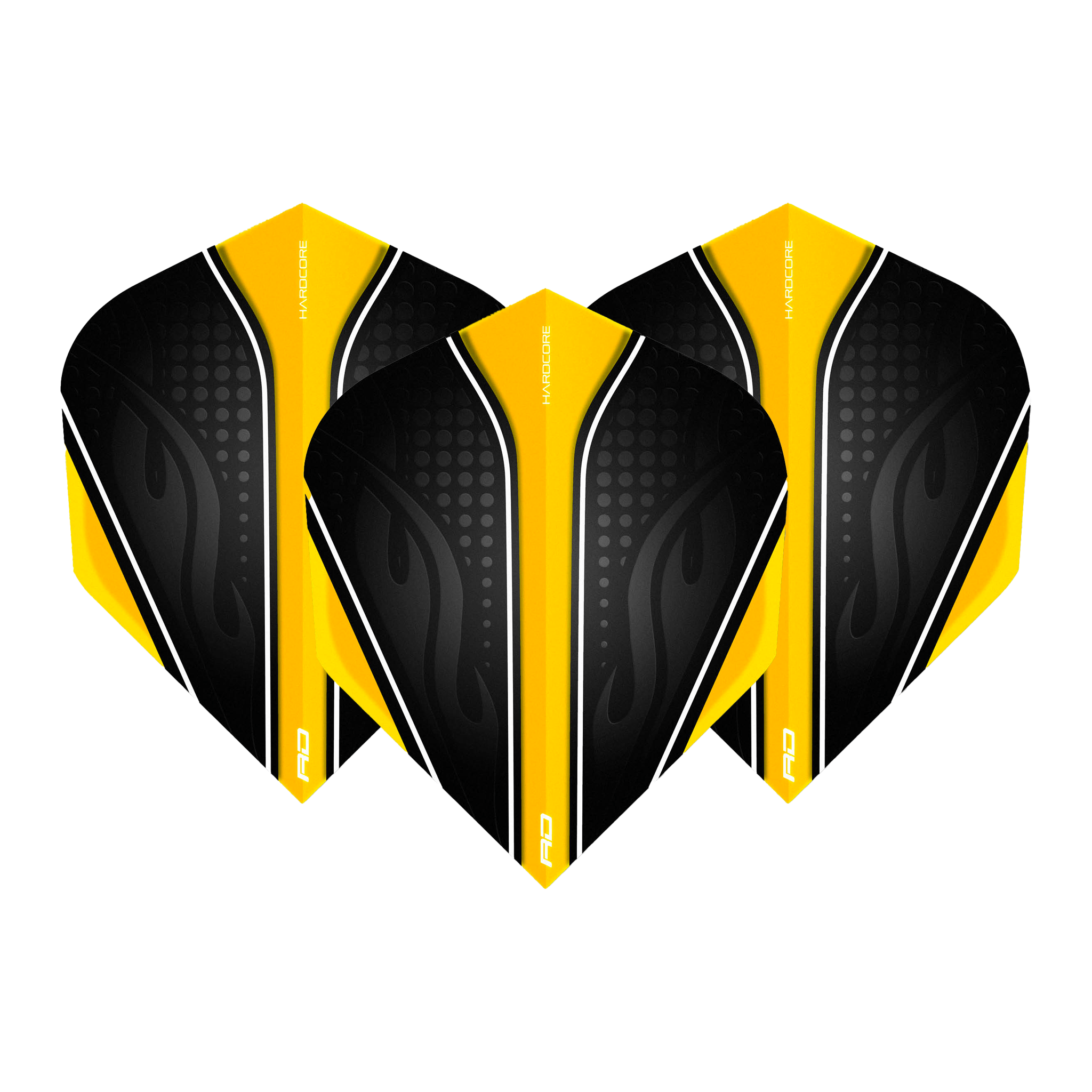 Red Dragon Hardcore Radical Standard Dart Flights Yellow Flights