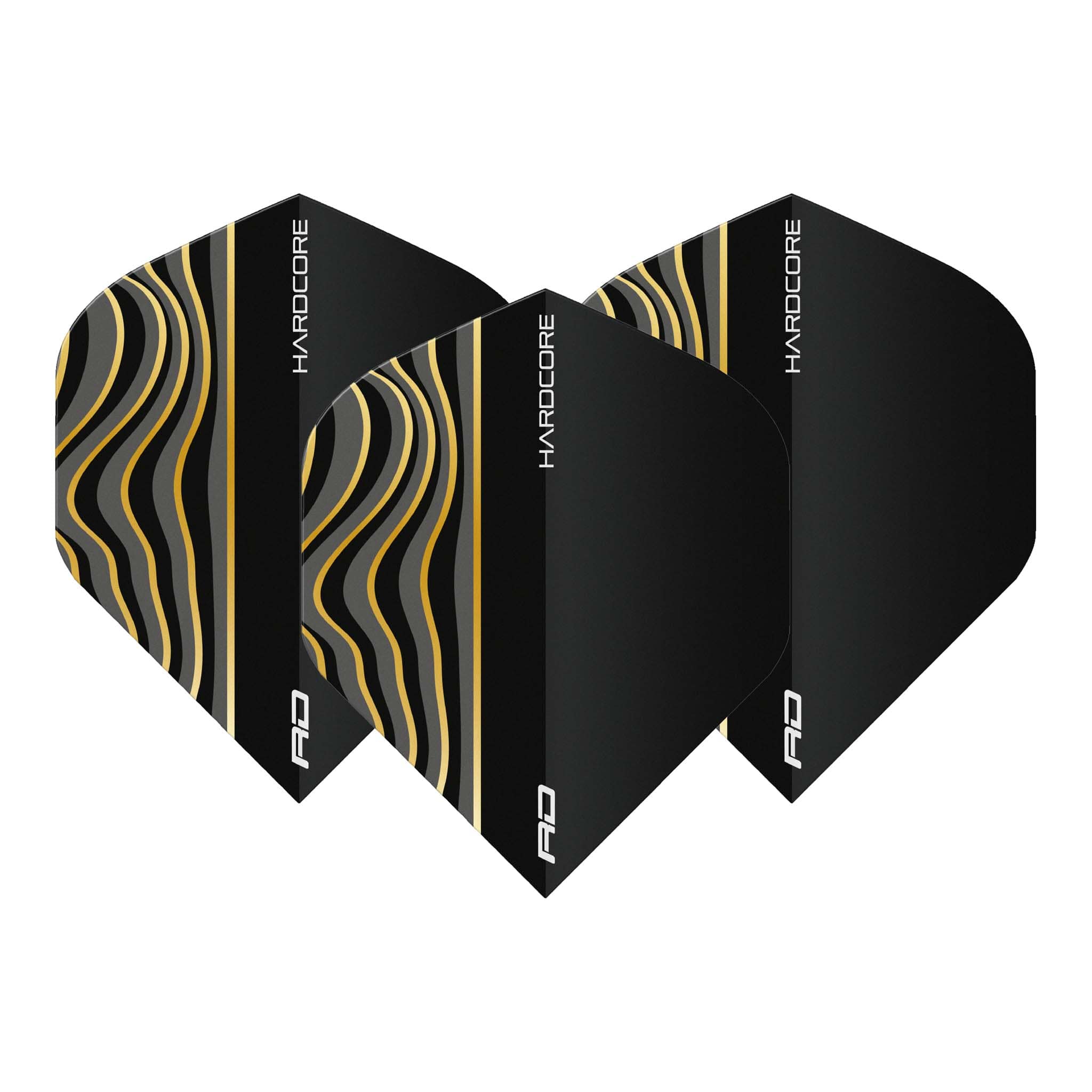 Red Dragon Hardcore Radical Wave Dart Flights Standard / Black Flights
