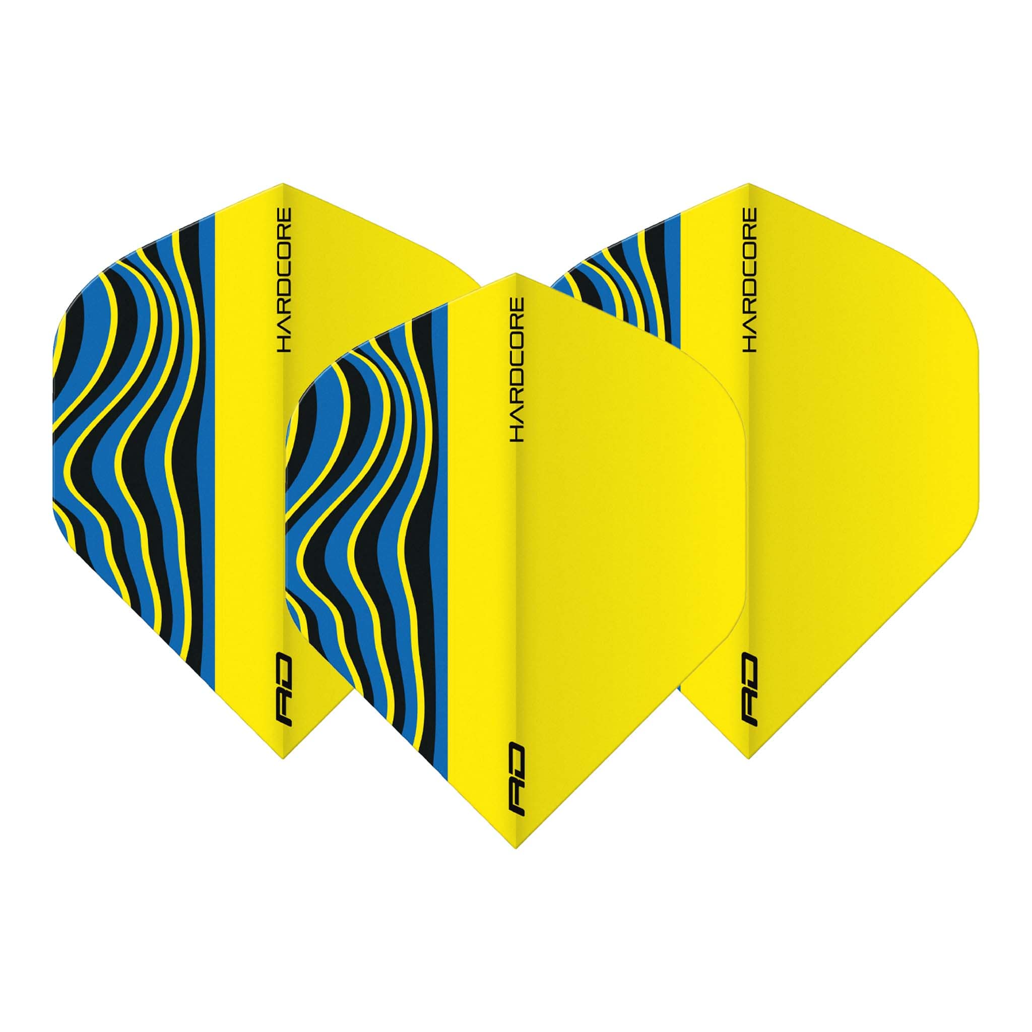 Red Dragon Hardcore Radical Wave Dart Flights Standard / Yellow Flights