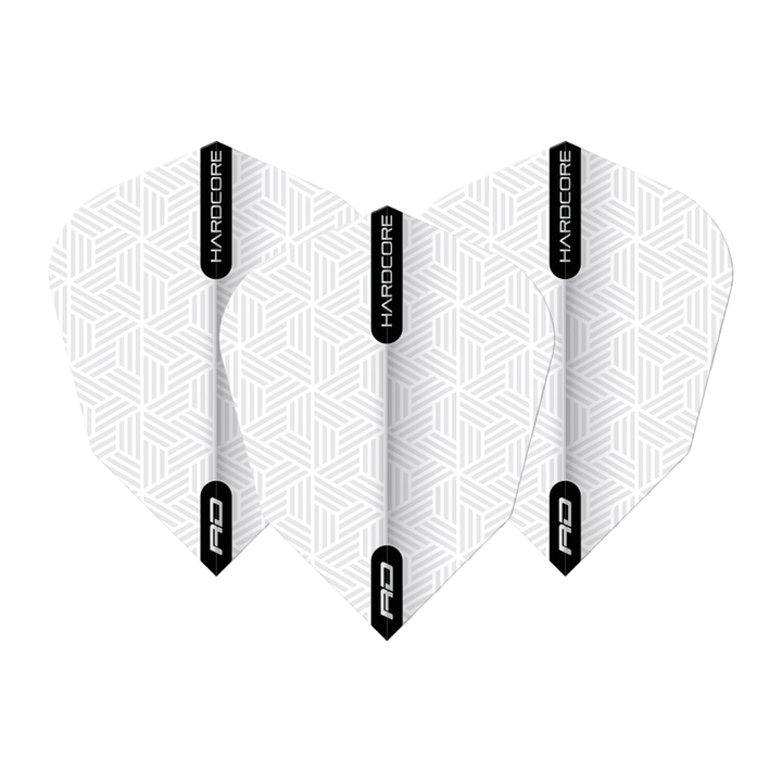 Red Dragon Hardcore XT - Dart Flights V-Standard / White Flights