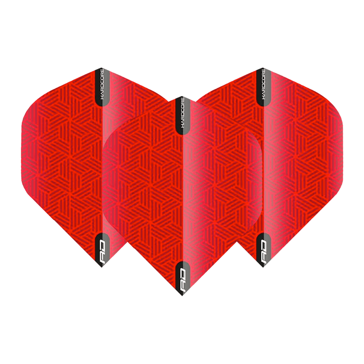 Red Dragon Hardcore XT Standard Dart Flights Red Flights