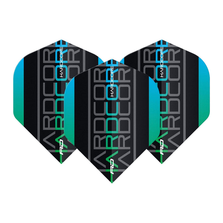 Red Dragon Hardcore XT Triple Dart Flights Green / Standard Flights