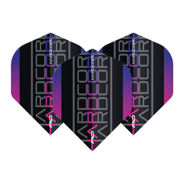 Red Dragon Hardcore XT Triple Dart Flights Purple / Standard Flights