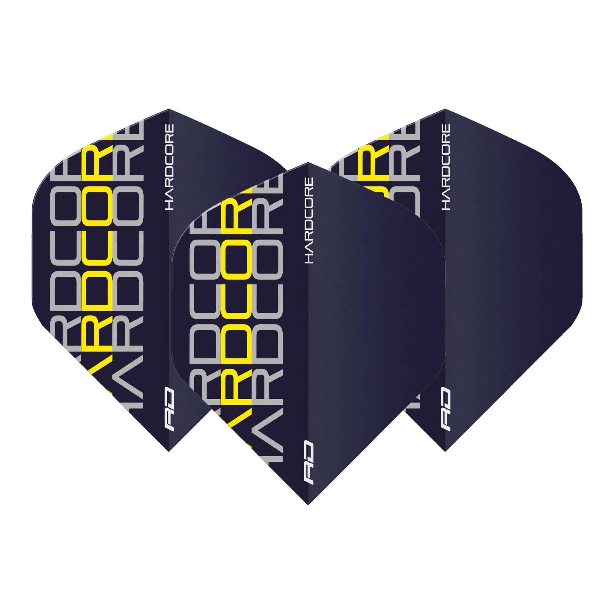Red Dragon Hardcore XT Triple Dart Flights Standard / Yellow Flights