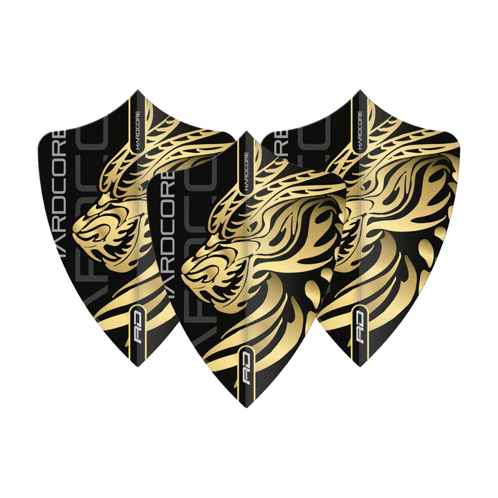 Red Dragon Jonny Clayton Dragon - Hardcore Dart Flights Freestyle / Gold Flights