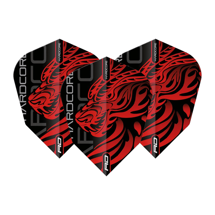 Red Dragon Jonny Clayton Dragon - Hardcore Dart Flights V-Standard / Red Flights