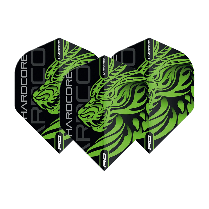 Red Dragon Jonny Clayton Hardcore Dragon Flights Green / Standard Flights