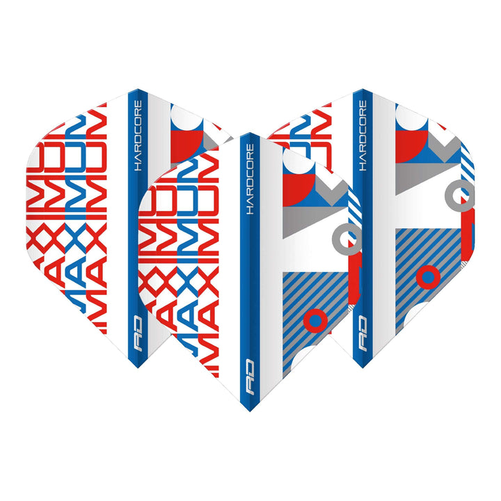 Red Dragon Josh Payne Hardcore Stack Dart Flights Standard / Red / Blue Flights