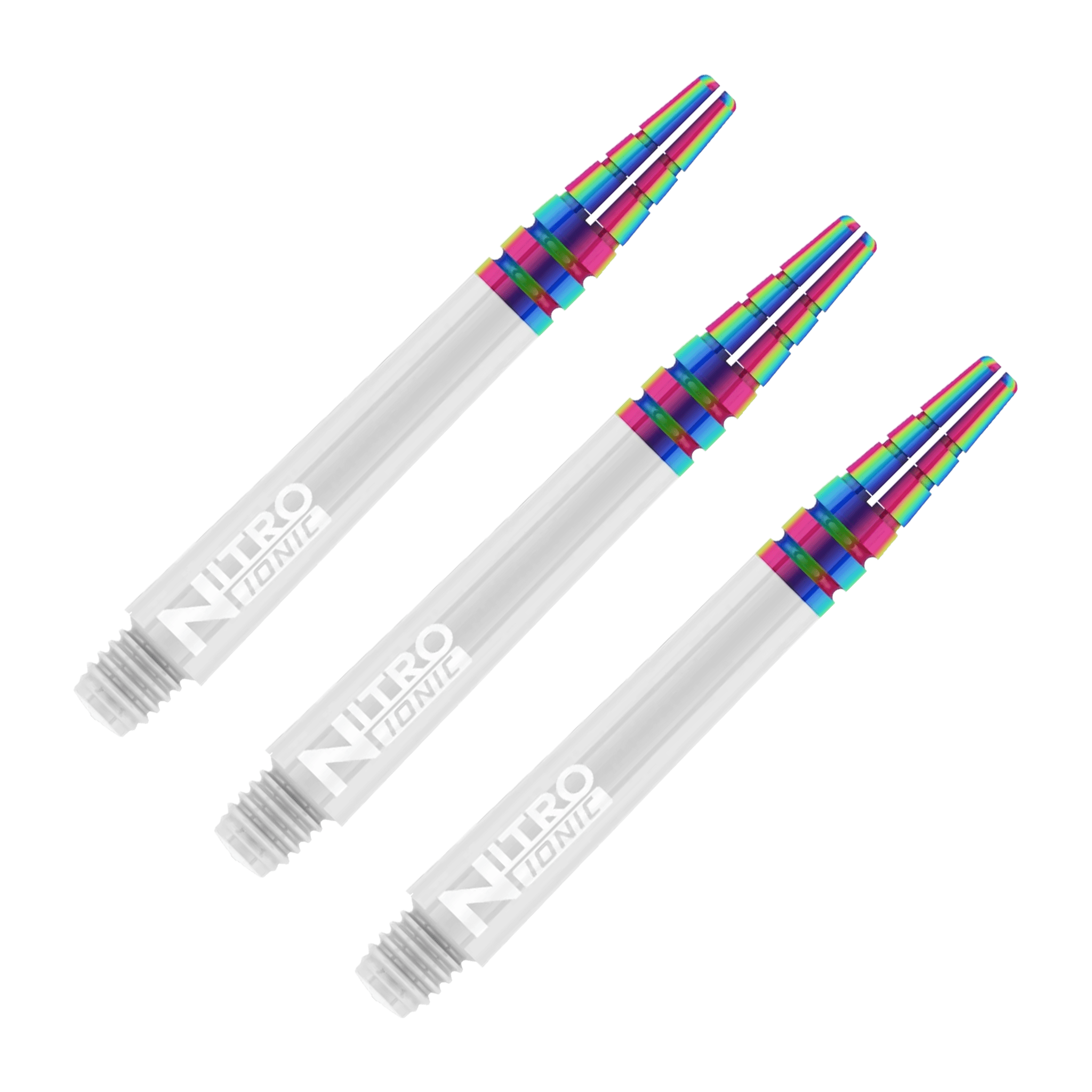 Red Dragon Nitrotech Ionic - Polycarbonate Dart Shafts Intermediate (39mm) / White Shafts