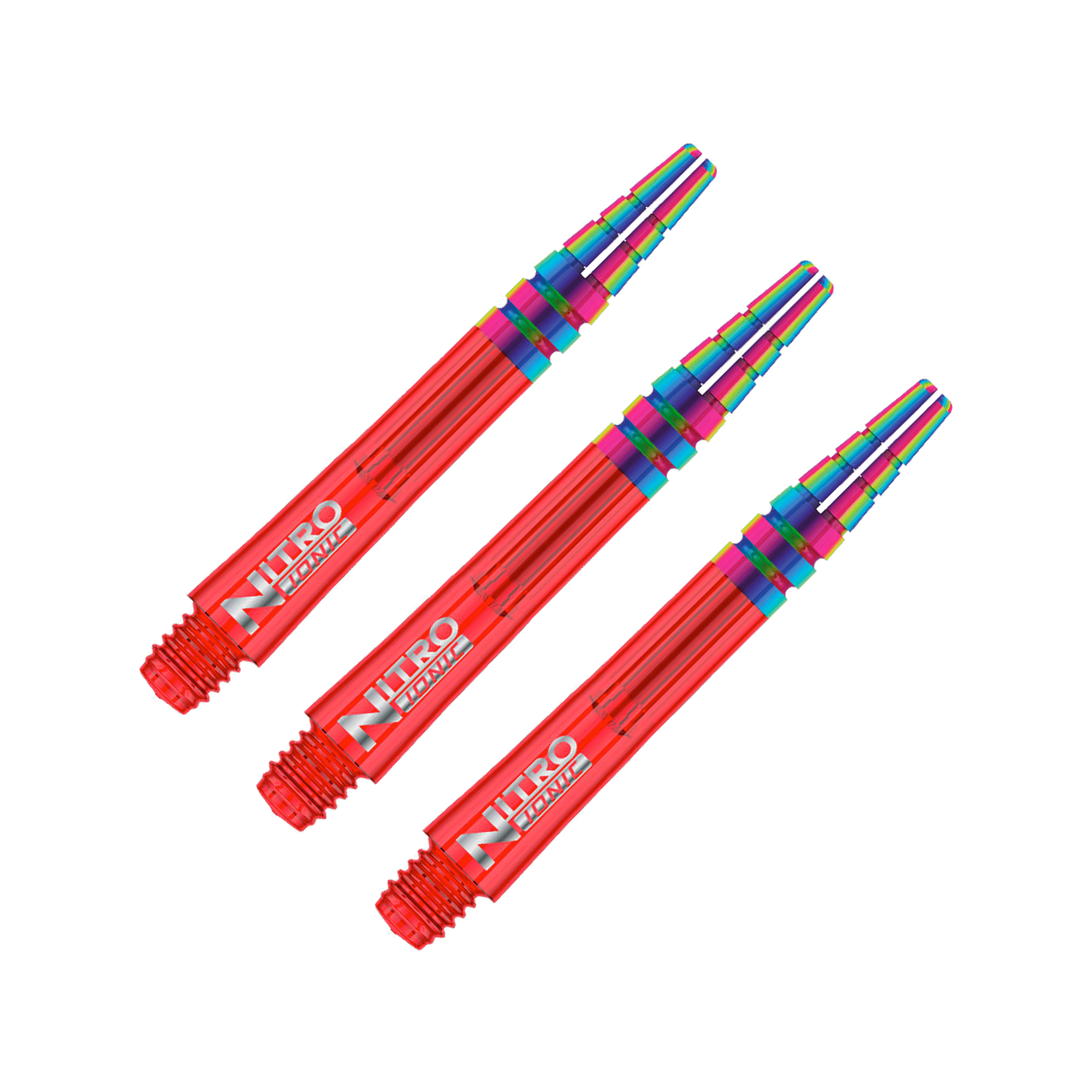 Red Dragon Nitrotech Ionic Short (36mm) Polycarbonate Dart Shafts Red Shafts