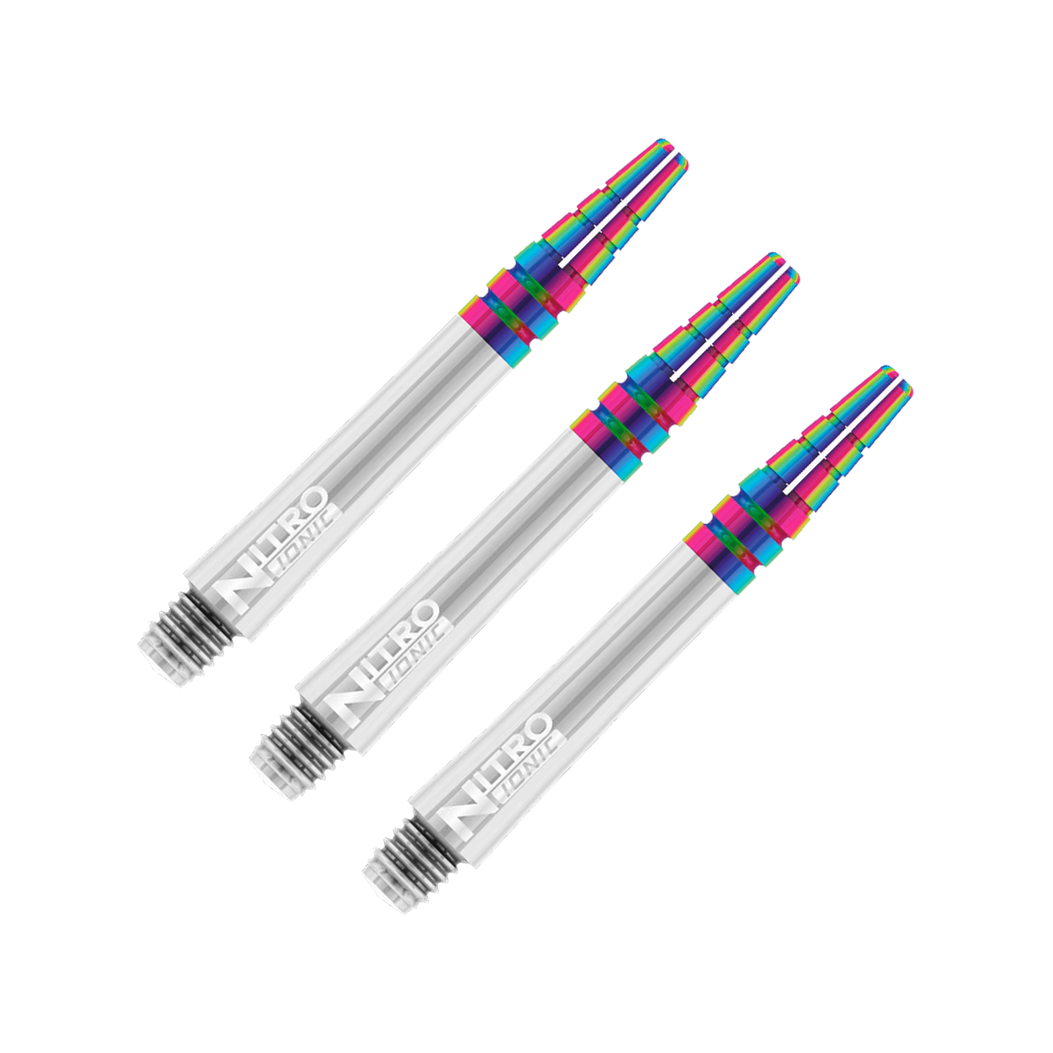 Red Dragon Nitrotech Ionic Short (36mm) Polycarbonate Dart Shafts White Shafts