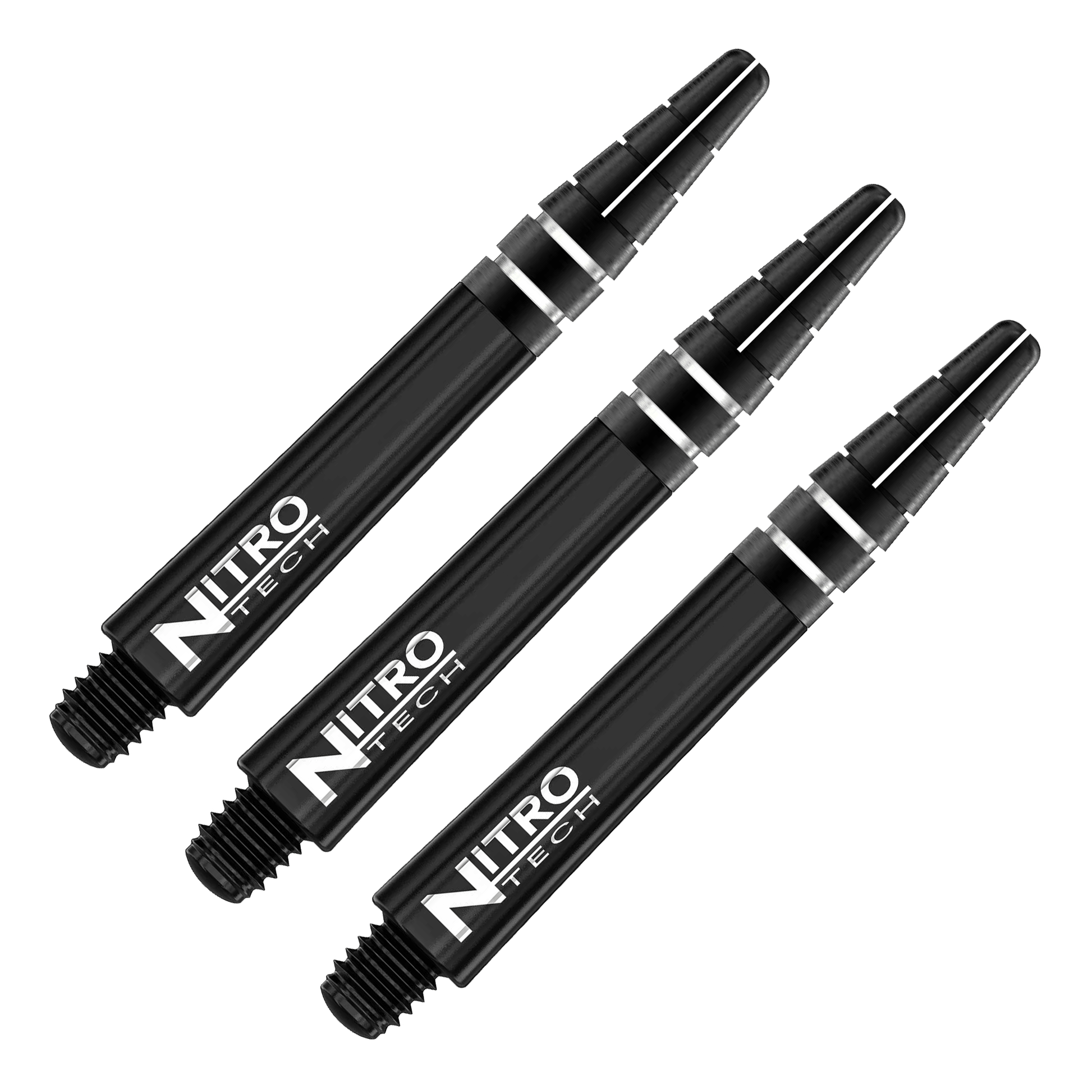 Red Dragon Nitrotech Polycarbonate Dart Shafts Black / Medium (42mm) Shafts