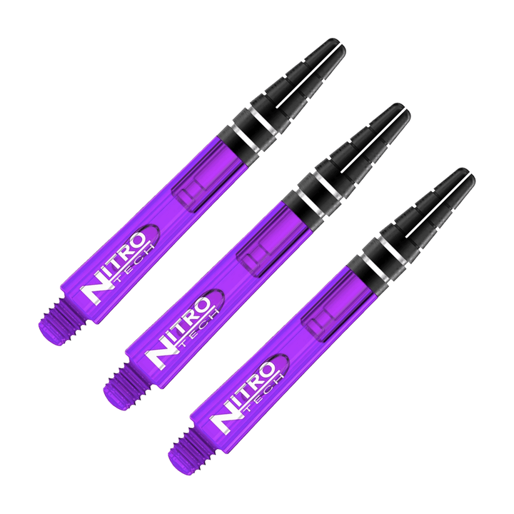 Red Dragon Nitrotech - Polycarbonate Dart Shafts Intermediate (39mm) / Purple Shafts