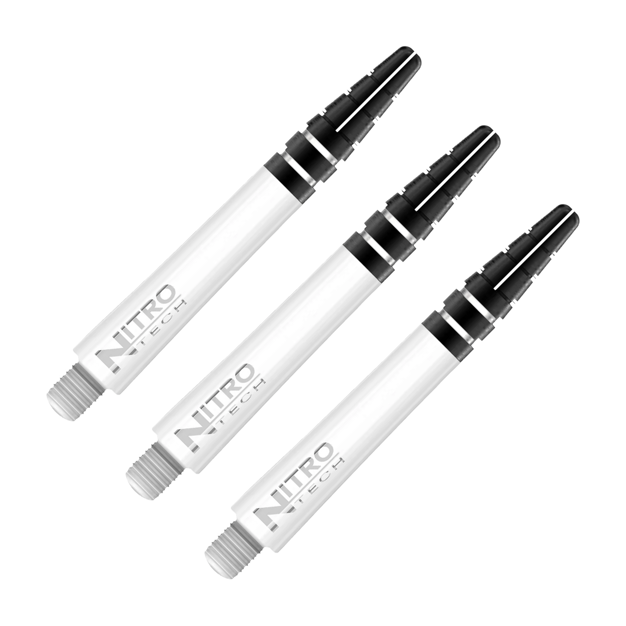 Red Dragon Nitrotech - Polycarbonate Dart Shafts Intermediate (39mm) / Solid White Shafts
