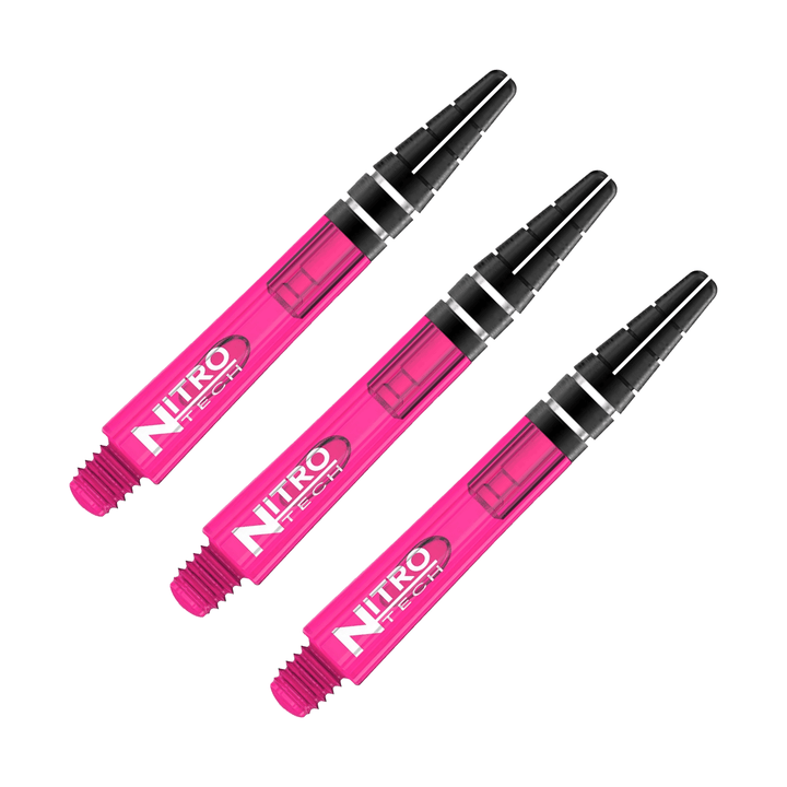 Red Dragon Nitrotech - Polycarbonate Dart Shafts Short (36mm) / Pink Shafts