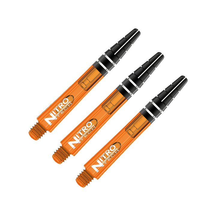 Red Dragon Nitrotech Short (36mm) Polycarbonate Dart Shafts Orange Shafts