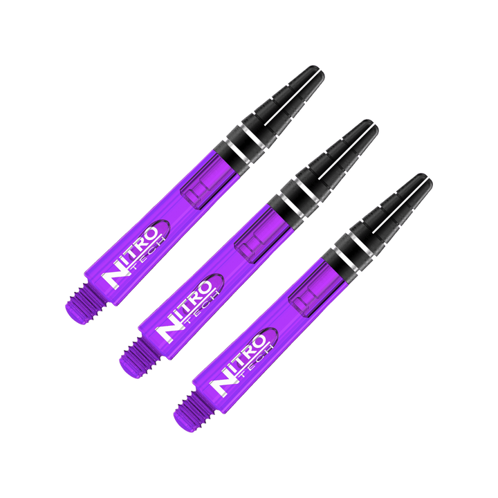 Red Dragon Nitrotech Short (36mm) Polycarbonate Dart Shafts Purple Shafts