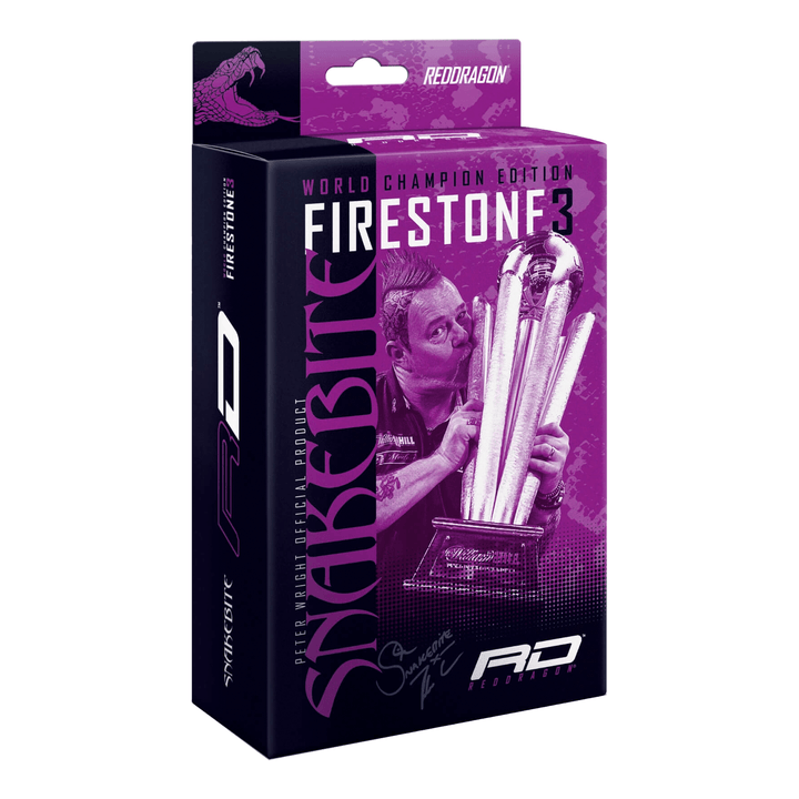 Red Dragon Peter Wright Firestone III Darts Case Black Cases