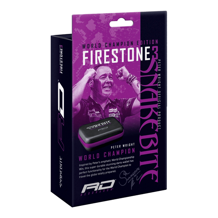 Red Dragon Peter Wright Firestone III Darts Case Black Cases