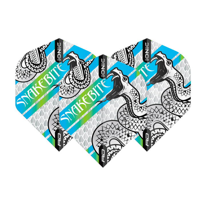 Red Dragon Peter Wright Hardcore Ionic Coiled Snake Flights White / Standard Flights