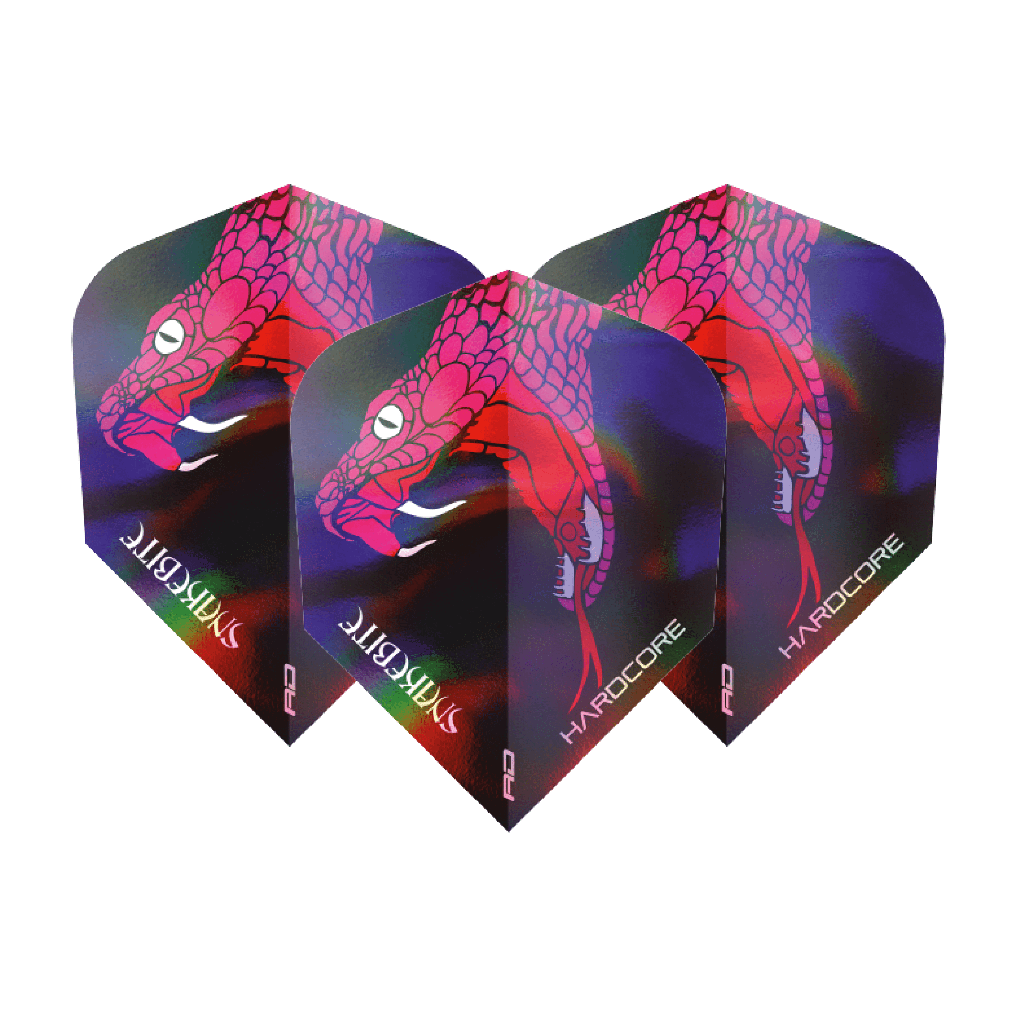 Red Dragon Peter Wright Hardcore Snake Head Flights Pink / Standard Flights