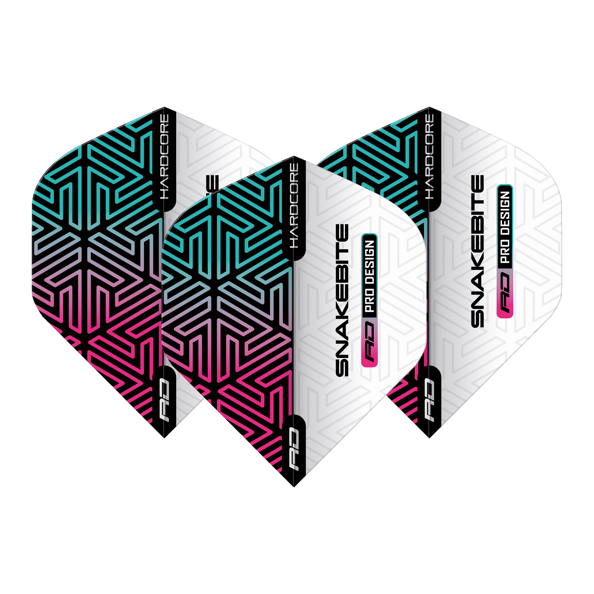 Red Dragon Peter Wright Pro Design - Hardcore Dart Flights Standard / White Flights