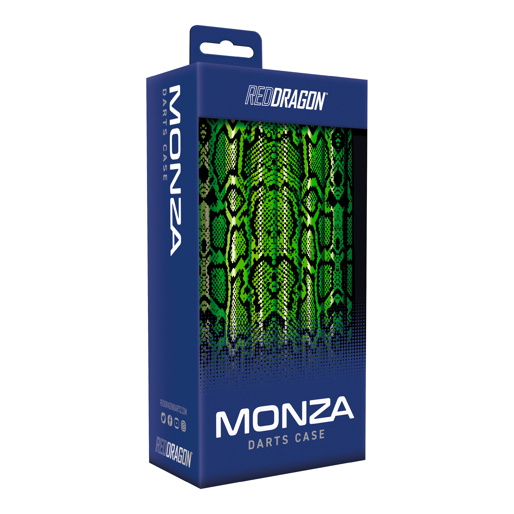 Red Dragon Peter Wright Snakebite Monza Darts Case Green Cases