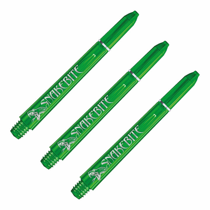 Red Dragon Peter Wright Snakebite Signature - Polycarbonate Dart Shafts Medium (48mm) / Green Shafts