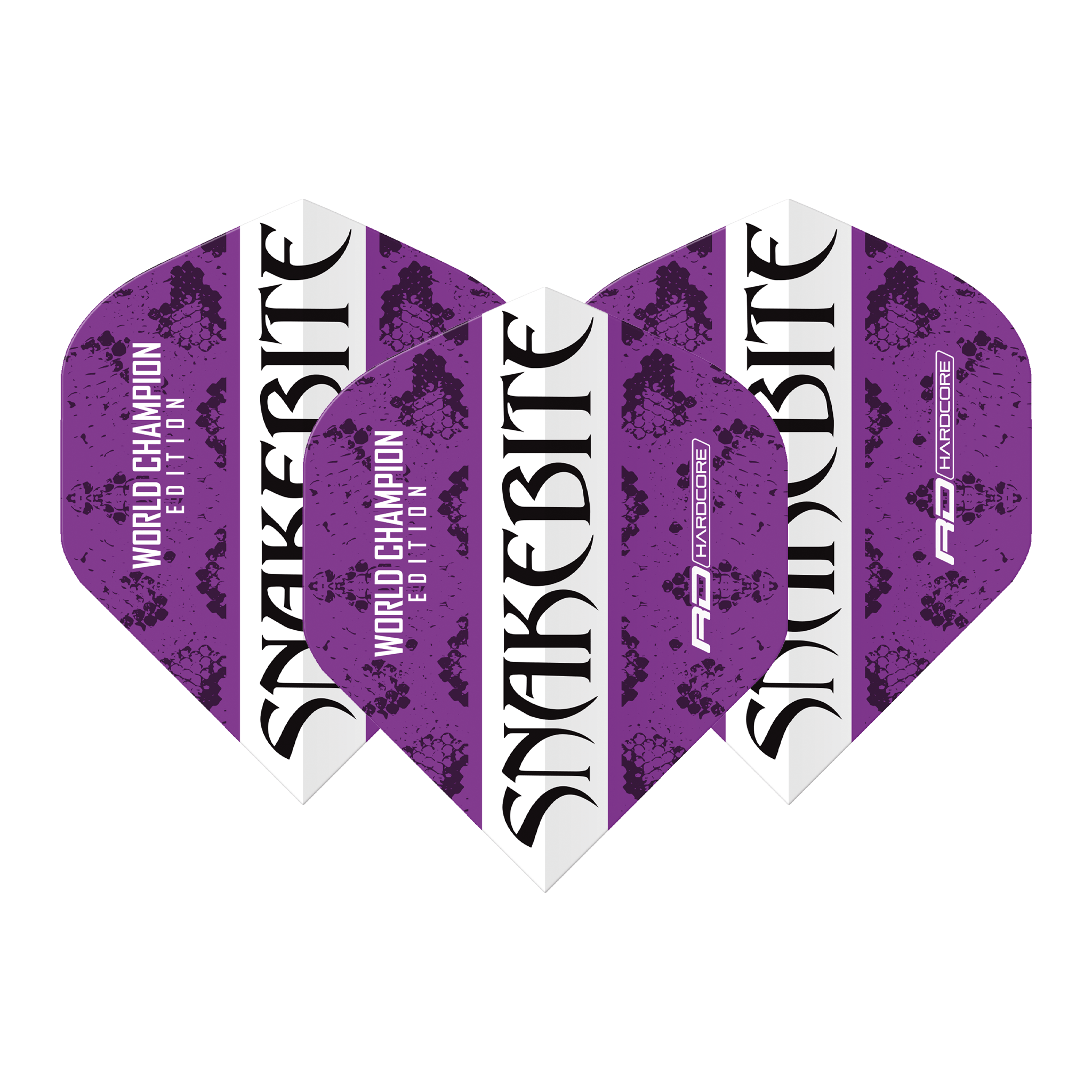 Red Dragon Peter Wright World Champ Standard Dart Flights Purple/White Flights