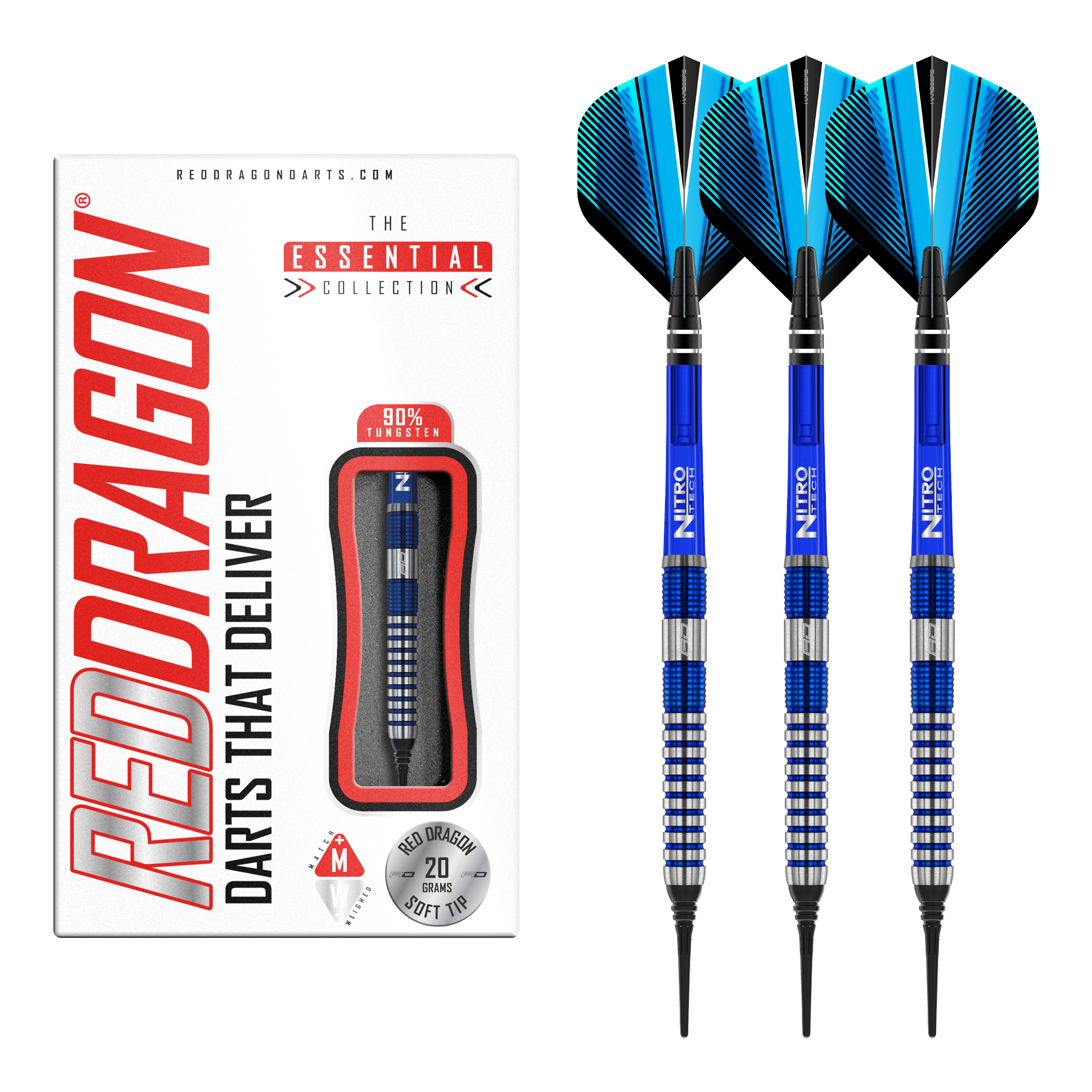 Red Dragon Polaris - 90% Tungsten Soft Tip Darts 20 Grams Darts