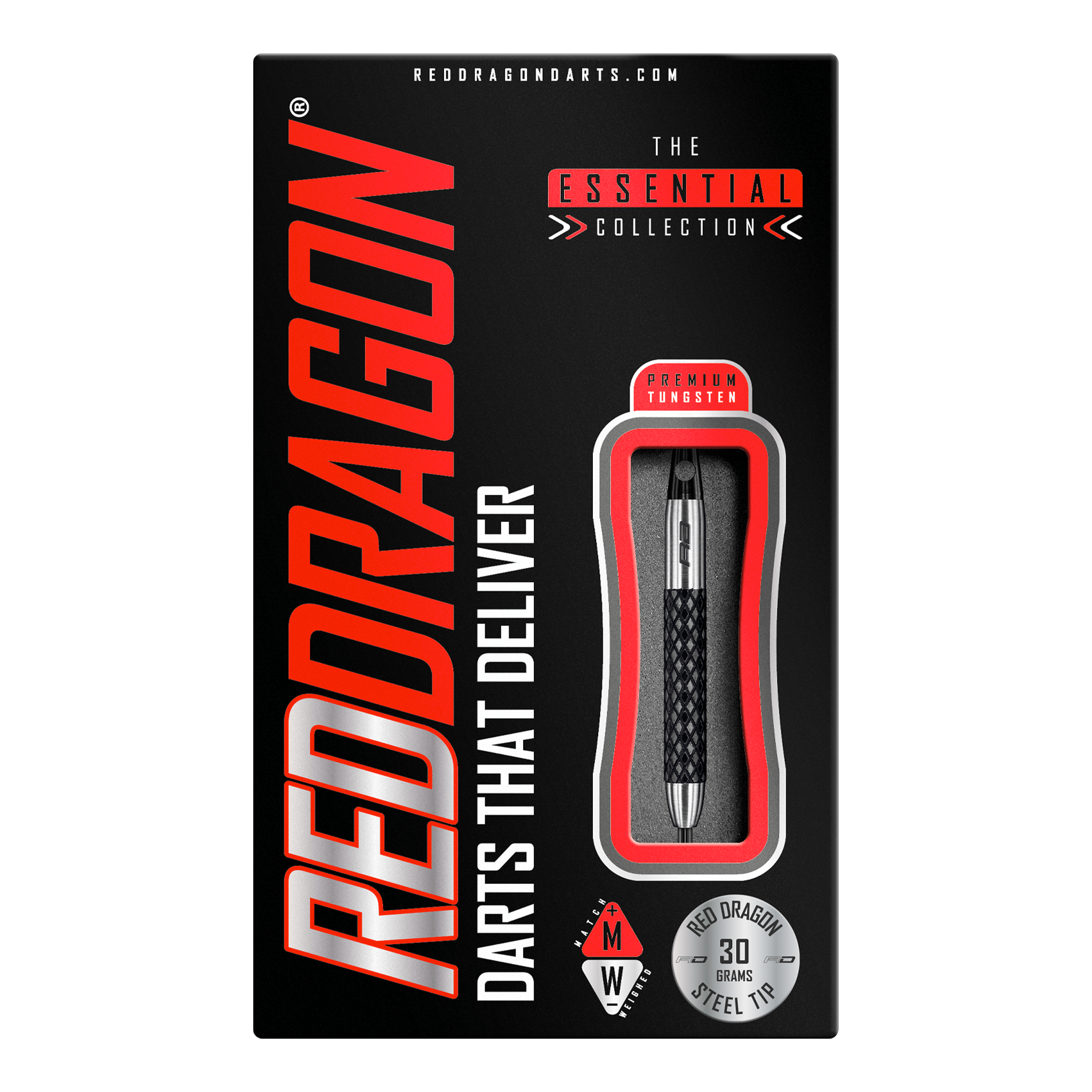 Red Dragon Rat 1 Steel Tip Darts - 85% Tungsten - 26 Grams Darts